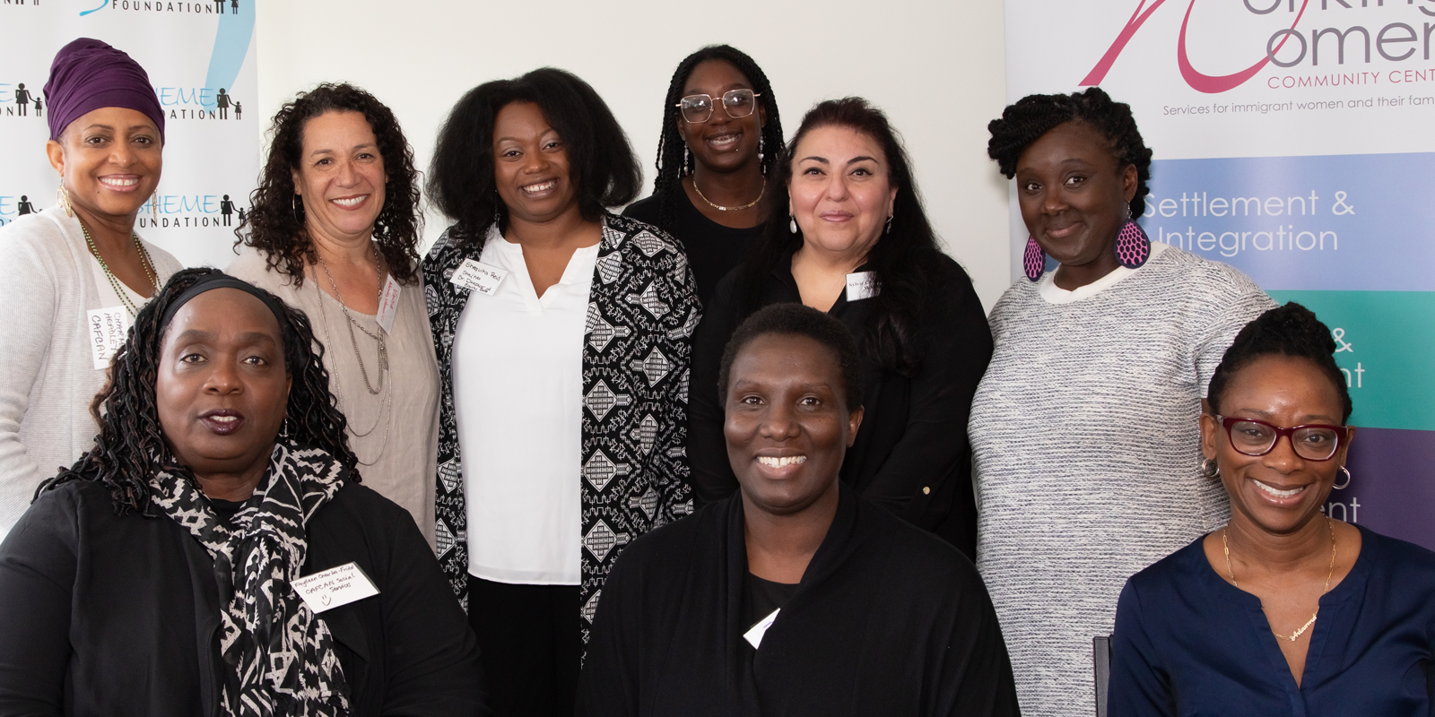 A group of women smiling at the camera