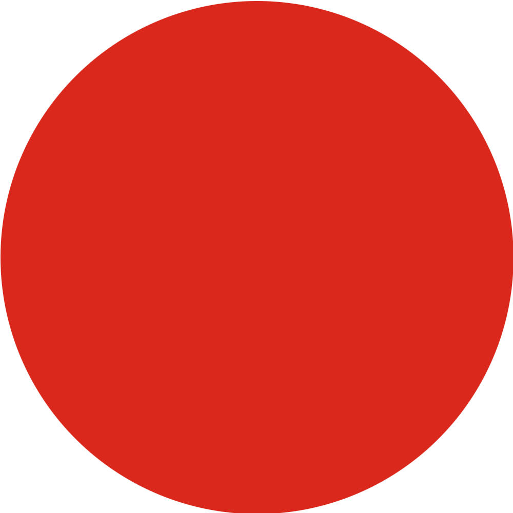 Red decorative circle