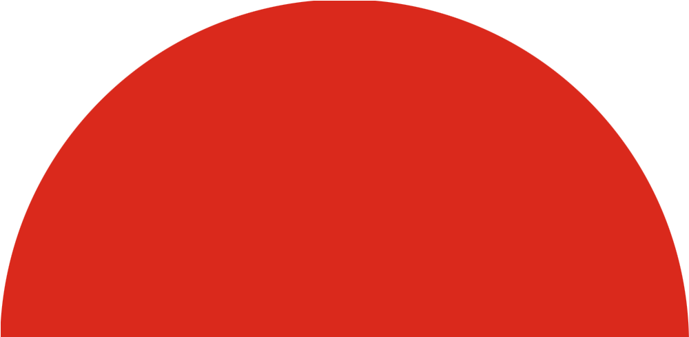 Red decorative circle