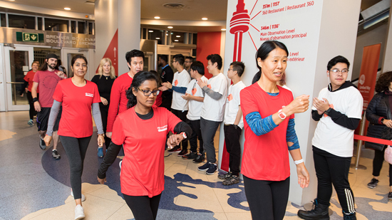 Image of people participating in United Way CN Tower Climb